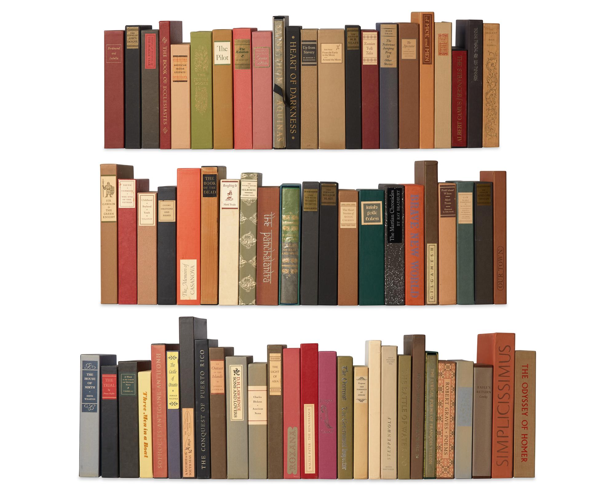 [LIMITED EDITIONS CLUB]. A group of 70 titles, comprising: