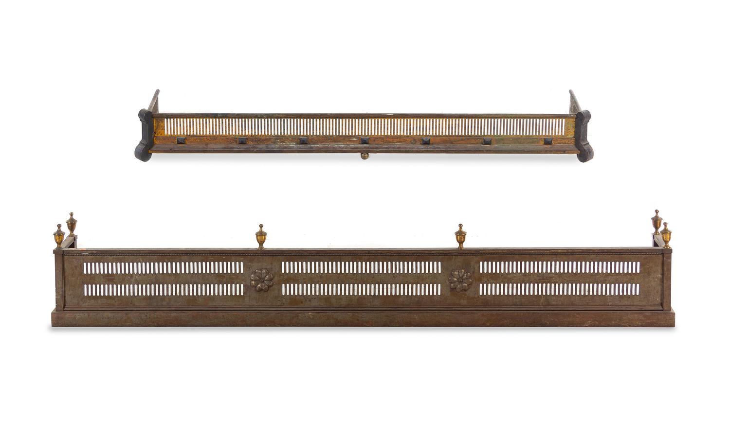 An English Over-Sized Brass Fire Fender