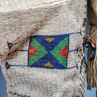 Sioux Child's Beaded Hide Cradle