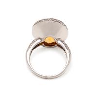 CITRINE AND DIAMOND RING