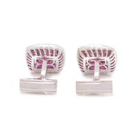 RUBY AND DIAMOND CUFFLINKS