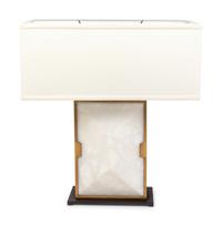 A Contemporary Brushed Metal Table Lamp