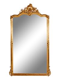 A Louis XV Style Giltwood Mirror