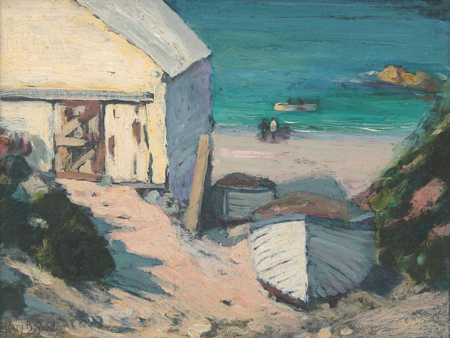 Henry Bayley Snell (American, 1858–1943) - Old Boat House St. Ives