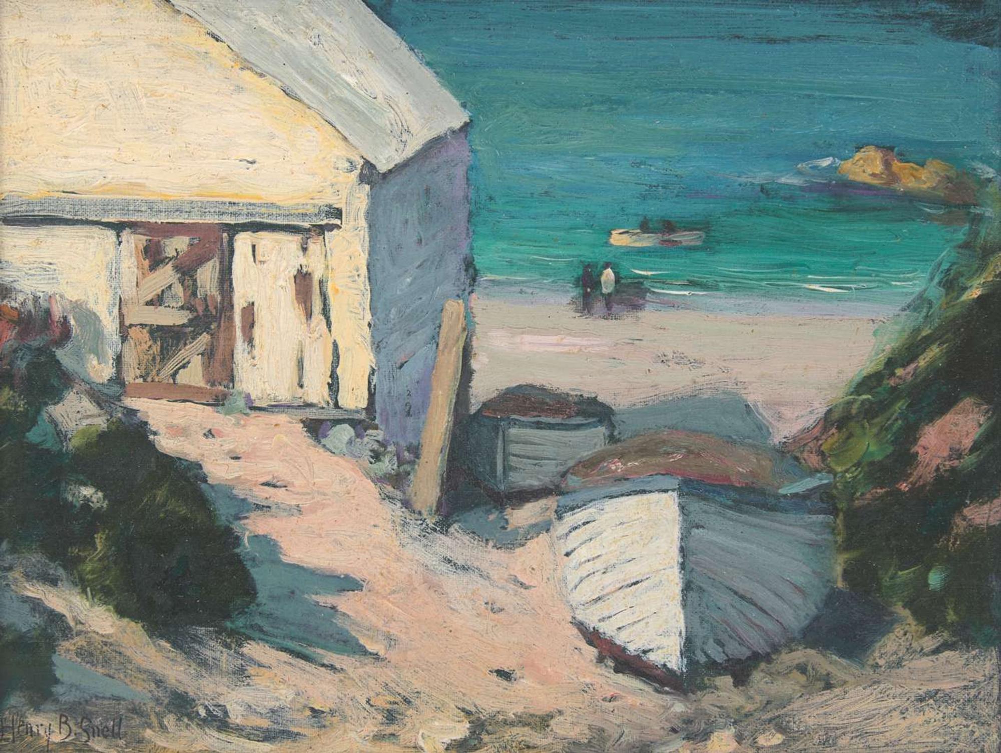 Henry Bayley Snell (American, 1858–1943) - Old Boat House St. Ives