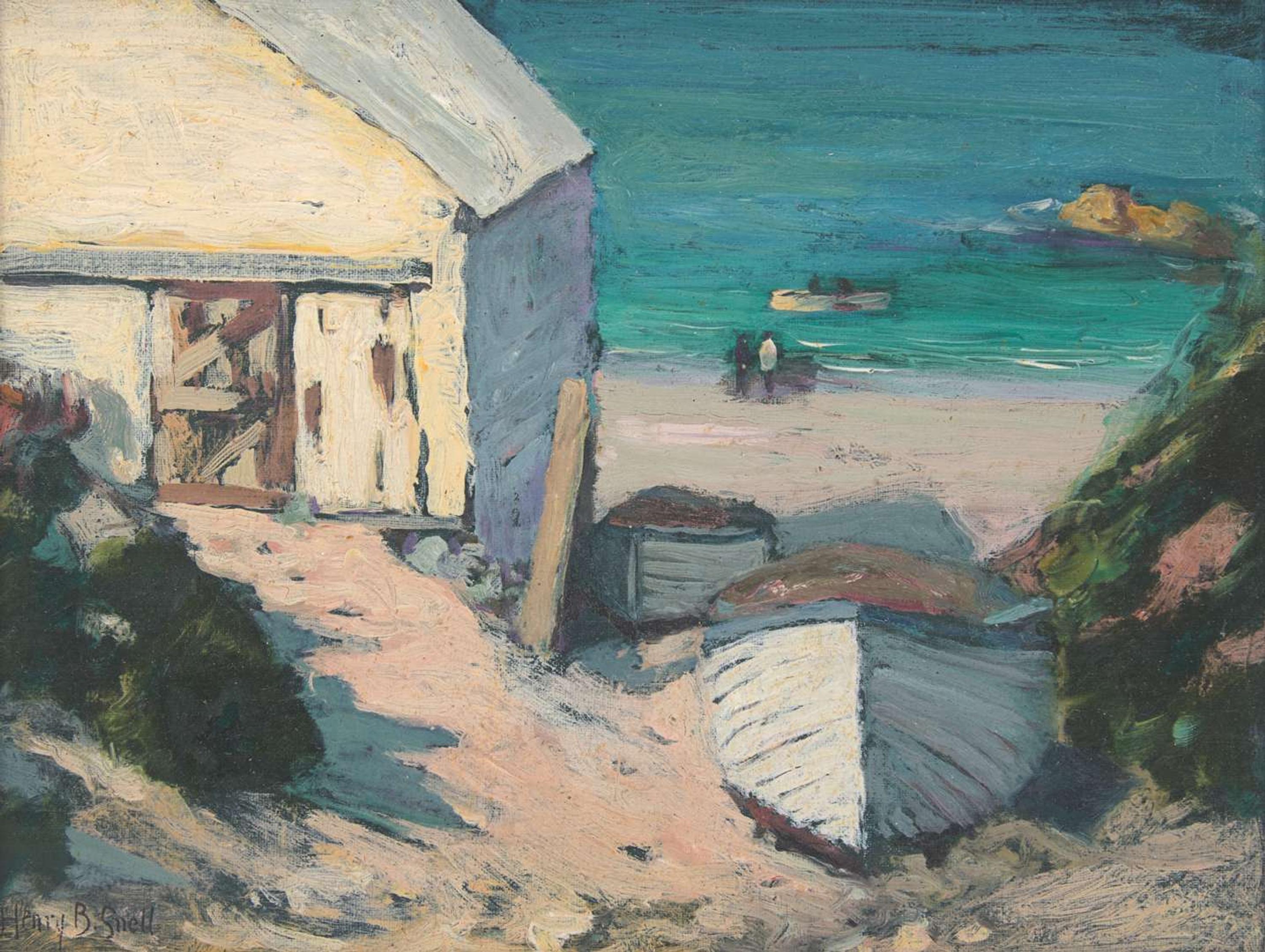 Henry Bayley Snell (American, 1858–1943) - Old Boat House St. Ives