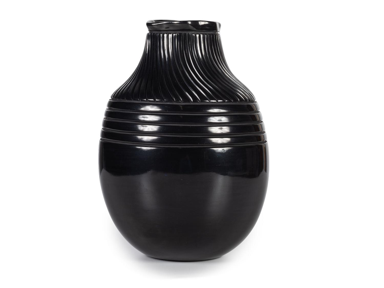 Blackware Pottery Jar