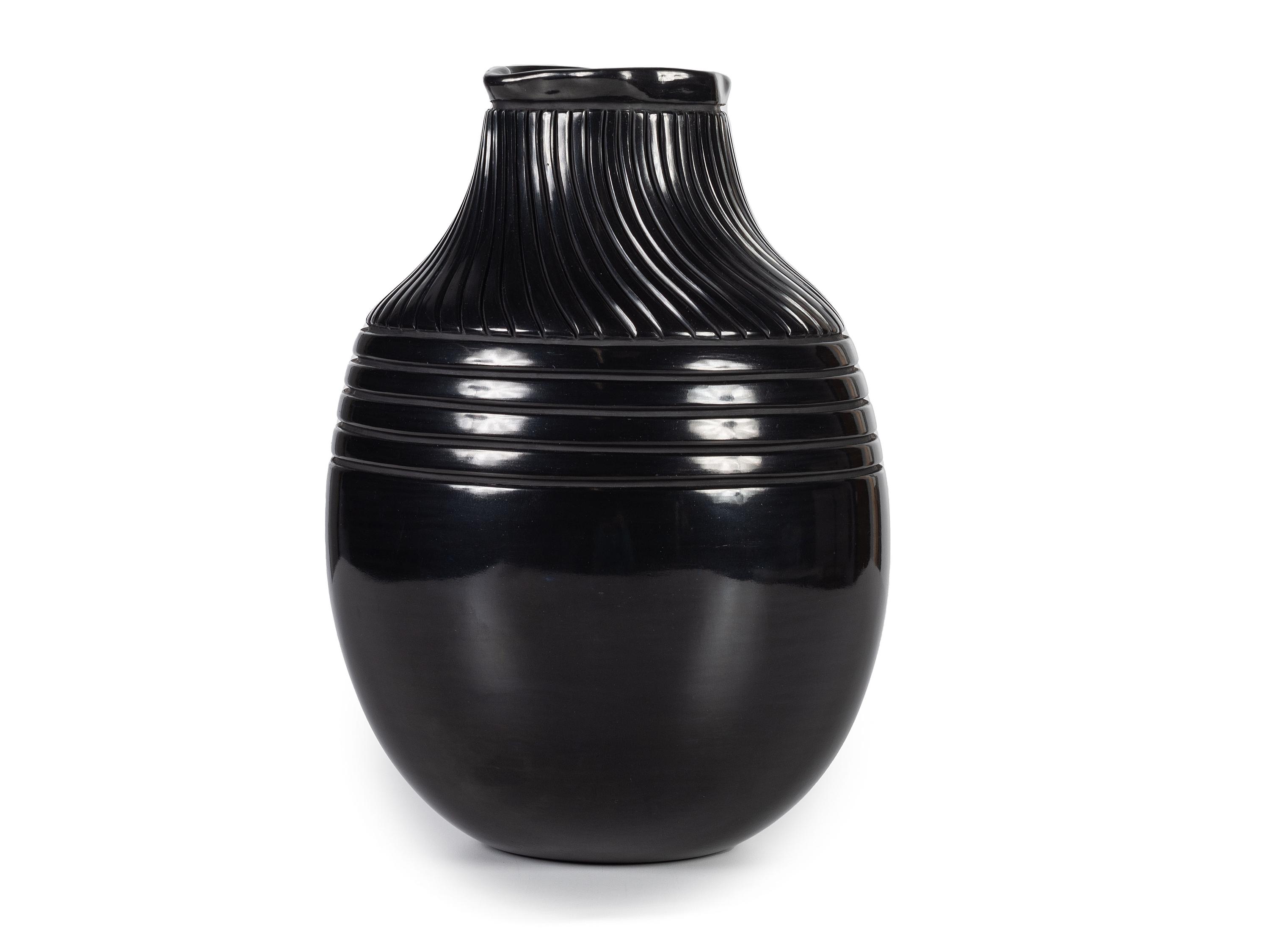 Blackware Pottery Jar