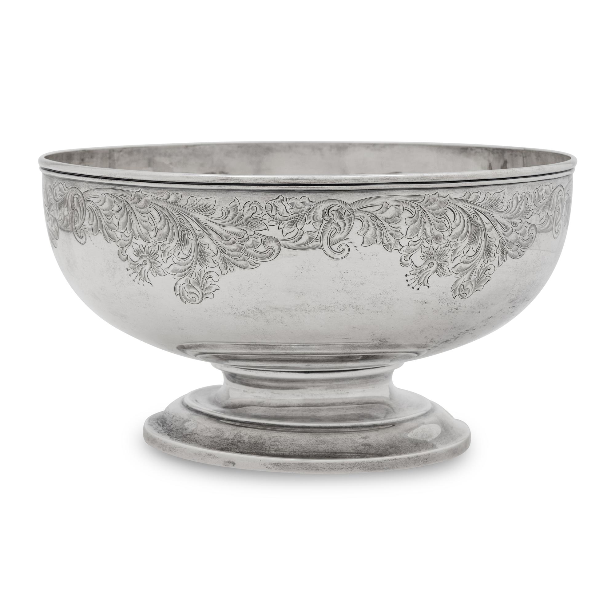 An American Silver Center Bowl