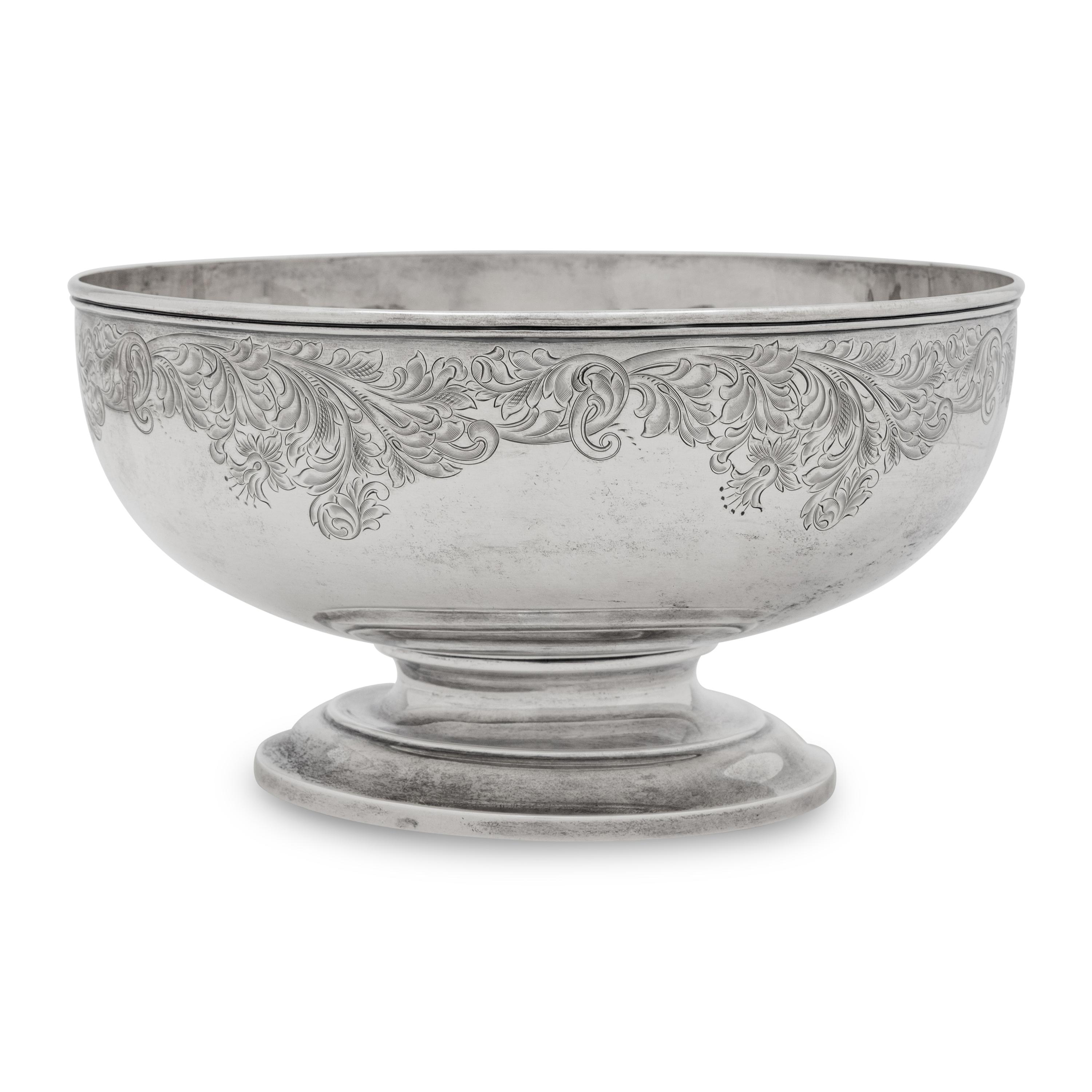 An American Silver Center Bowl