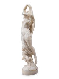 An Italian Alabaster Figural Group