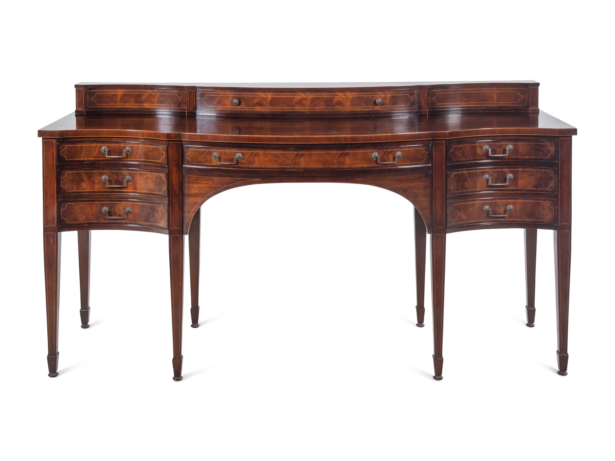An Edwardian Style Mahogany Sideboard