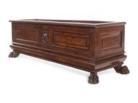 An Italian Walnut Cassone
