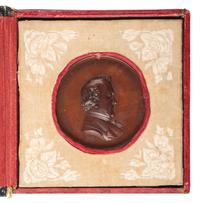 [BUCHANAN, James (1791-1868)]. Bronze Japanese Embassy medal in original presentation box. 1860.