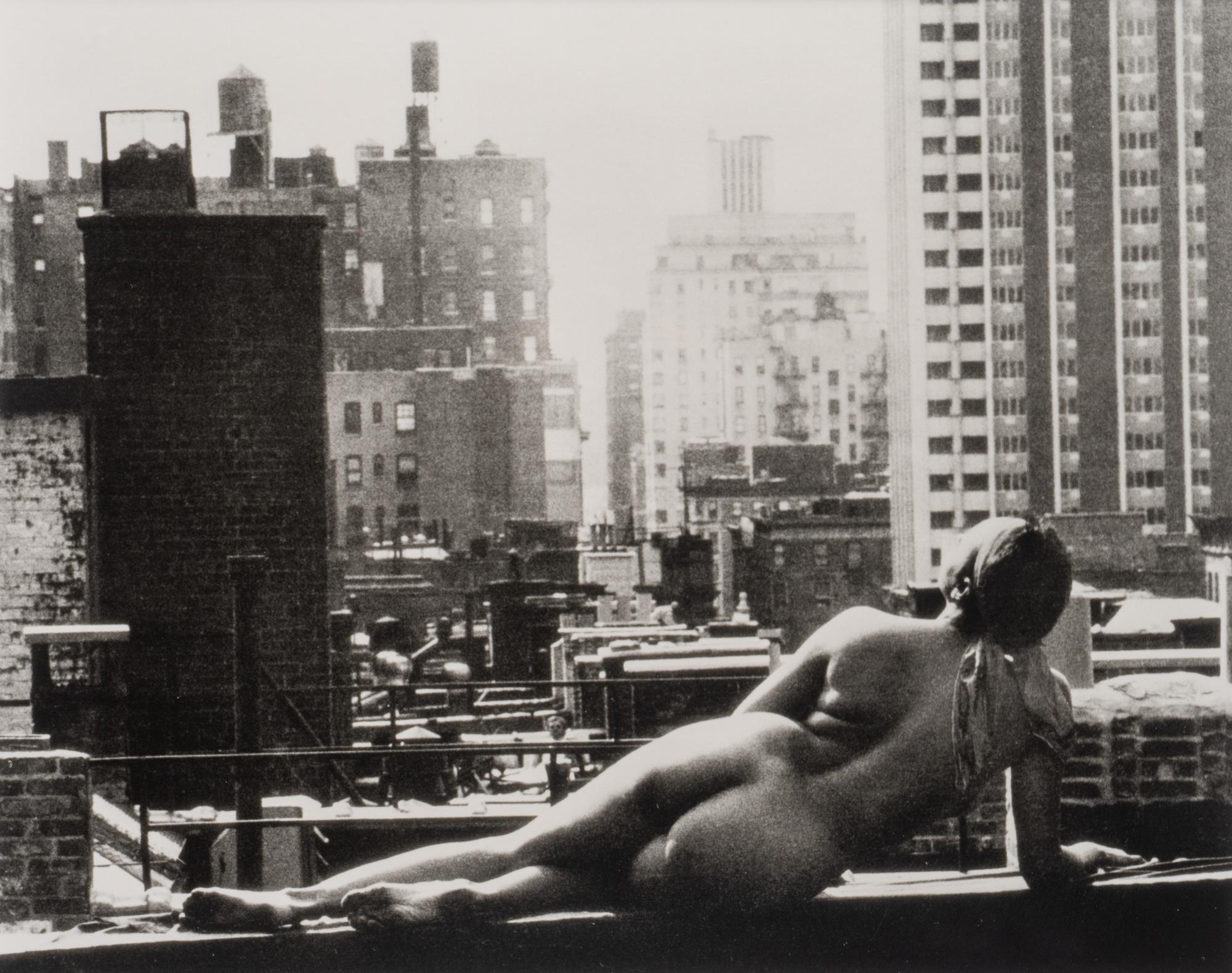 Reclining Nude on New York Rooftop
