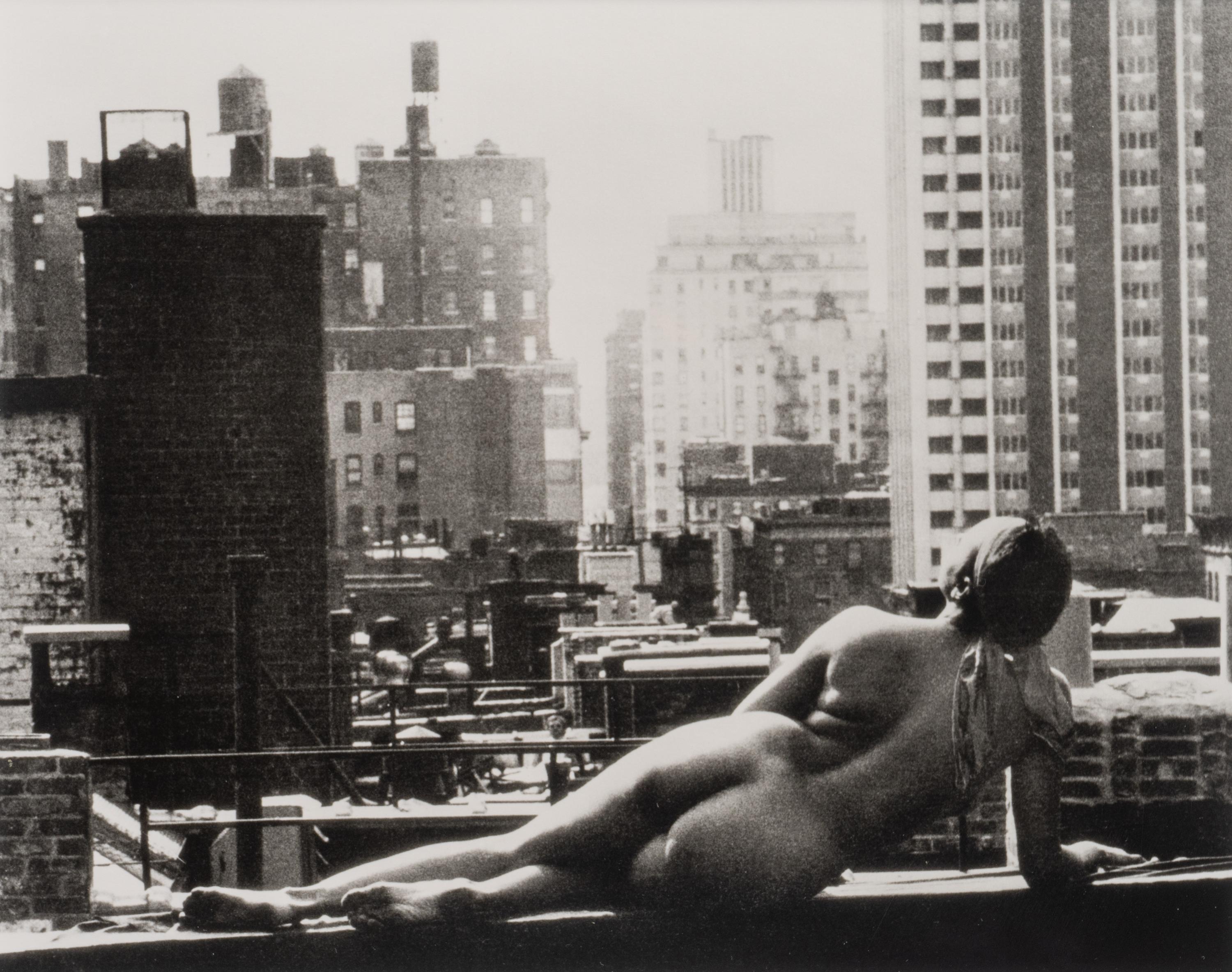 Reclining Nude on New York Rooftop