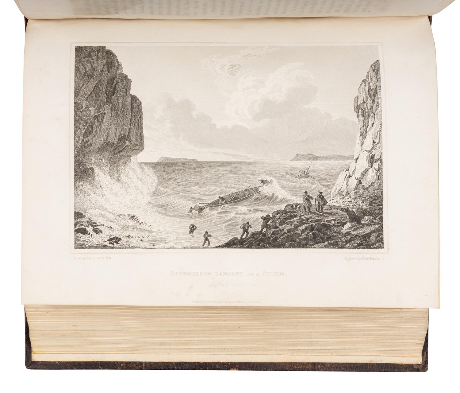 FRANKLIN, John, Sir (1786-1847). Narrative of a Journey to the Shores of the Polar Sea, in the years 1819, 20, 21, and 22...With an Appendix on Various Subjects Relating to Science and Natural History . London: John Murray, 1823.