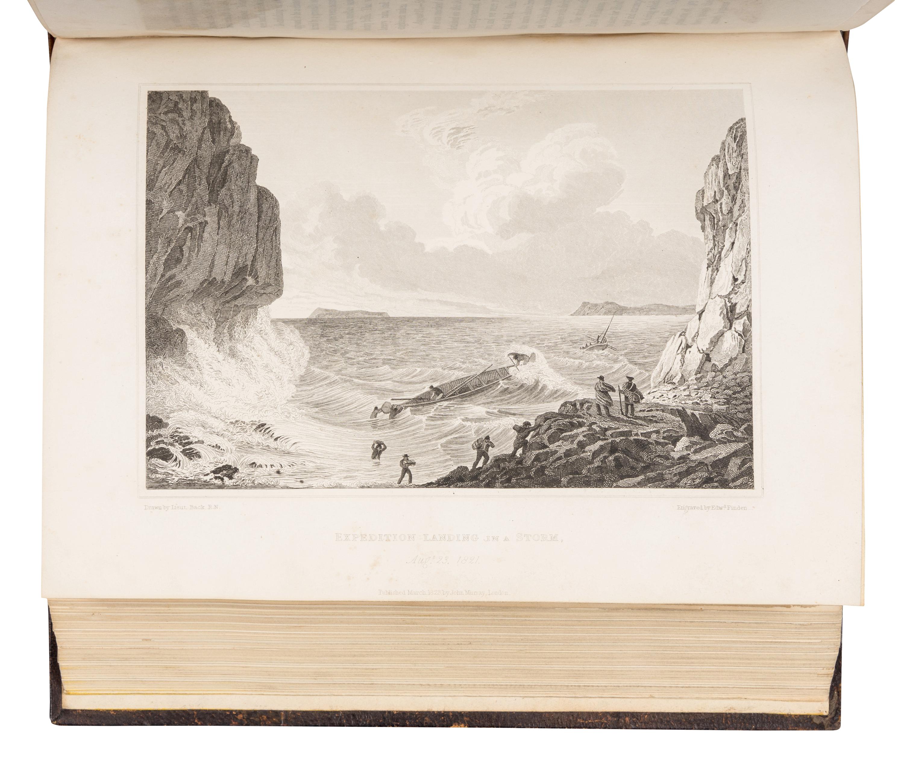 FRANKLIN, John, Sir (1786-1847). Narrative of a Journey to the Shores of the Polar Sea, in the years 1819, 20, 21, and 22...With an Appendix on Various Subjects Relating to Science and Natural History . London: John Murray, 1823.