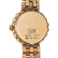 ROBANN'S, YELLOW GOLD AND DIAMOND WATCH