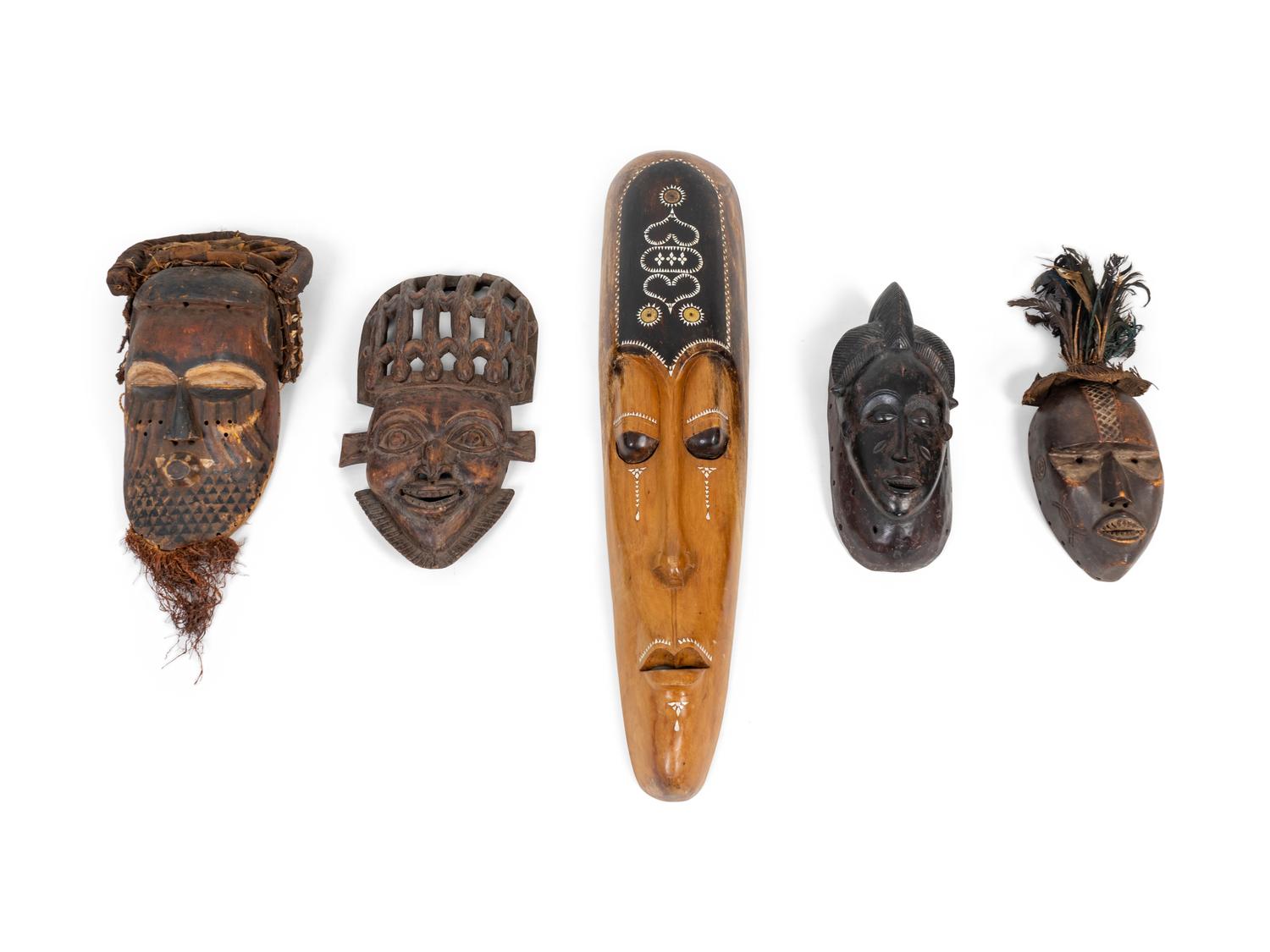 Eleven African Carved Wood Sculptures
