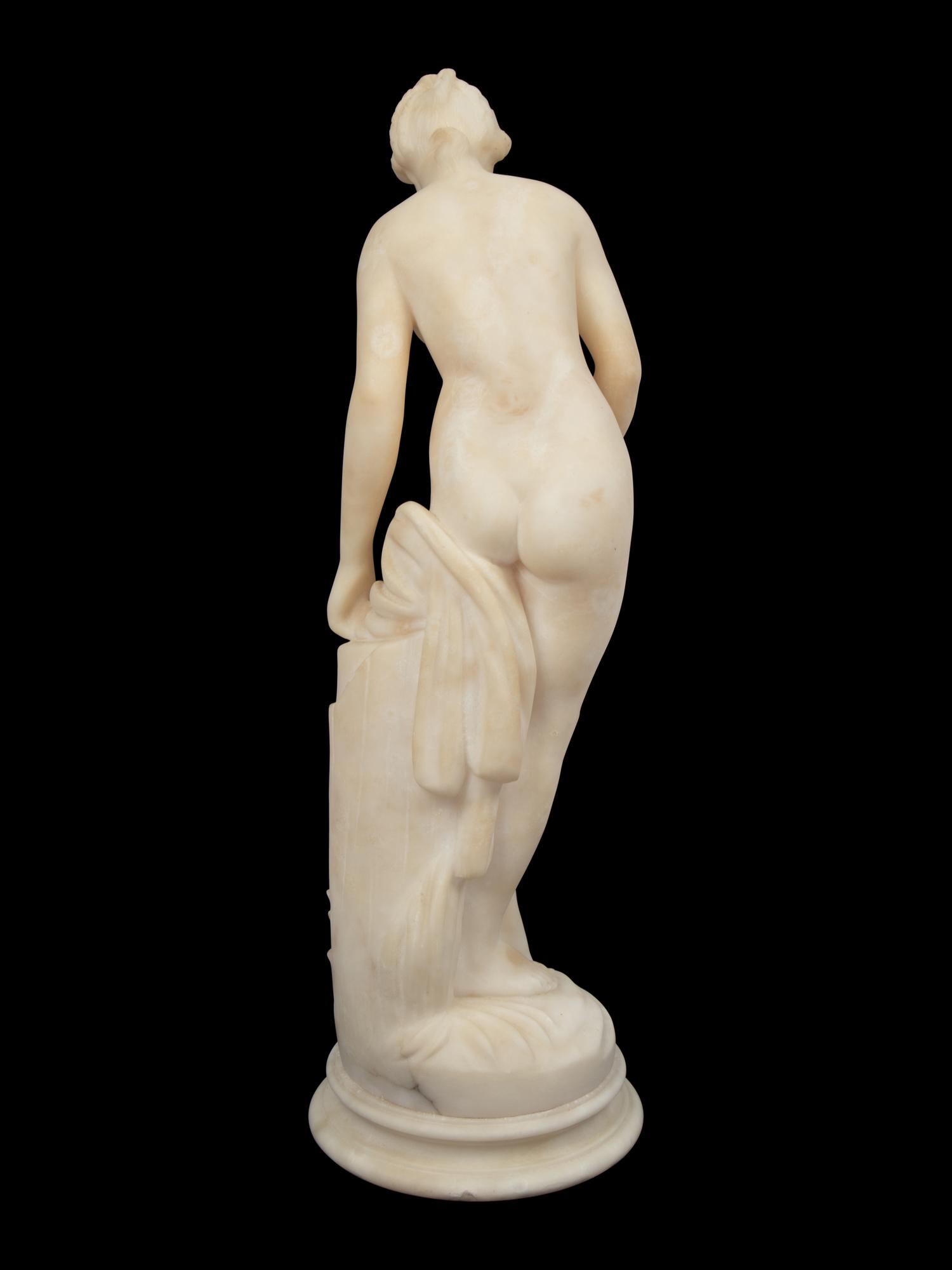 An Italian Alabaster Figure of a Nude