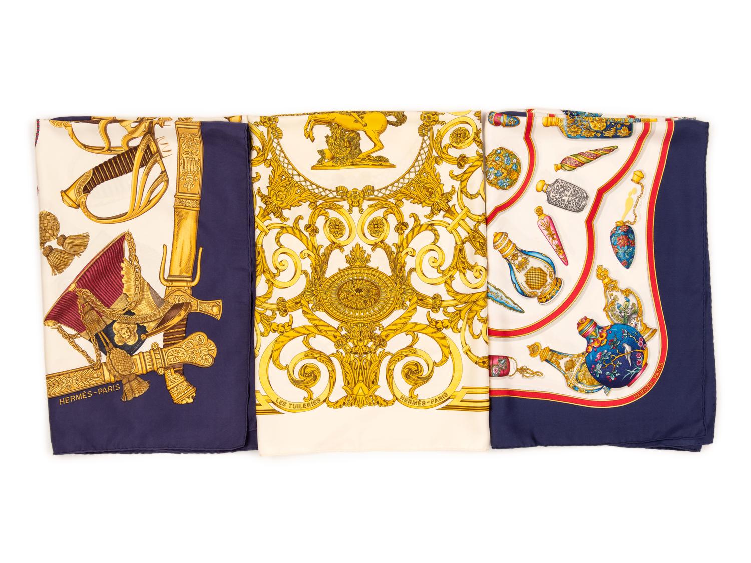 Three Hermès Scarves