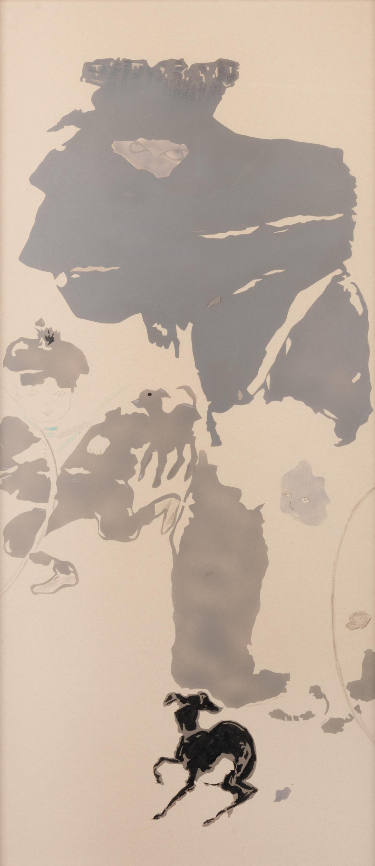 One panel from La promenade des nourrices, frise des fiacres