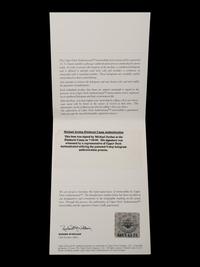 A Michael Jordan Chicago Bulls Signed Autograph Original Al Sorenson Painting (Upper Deck Authenticated)