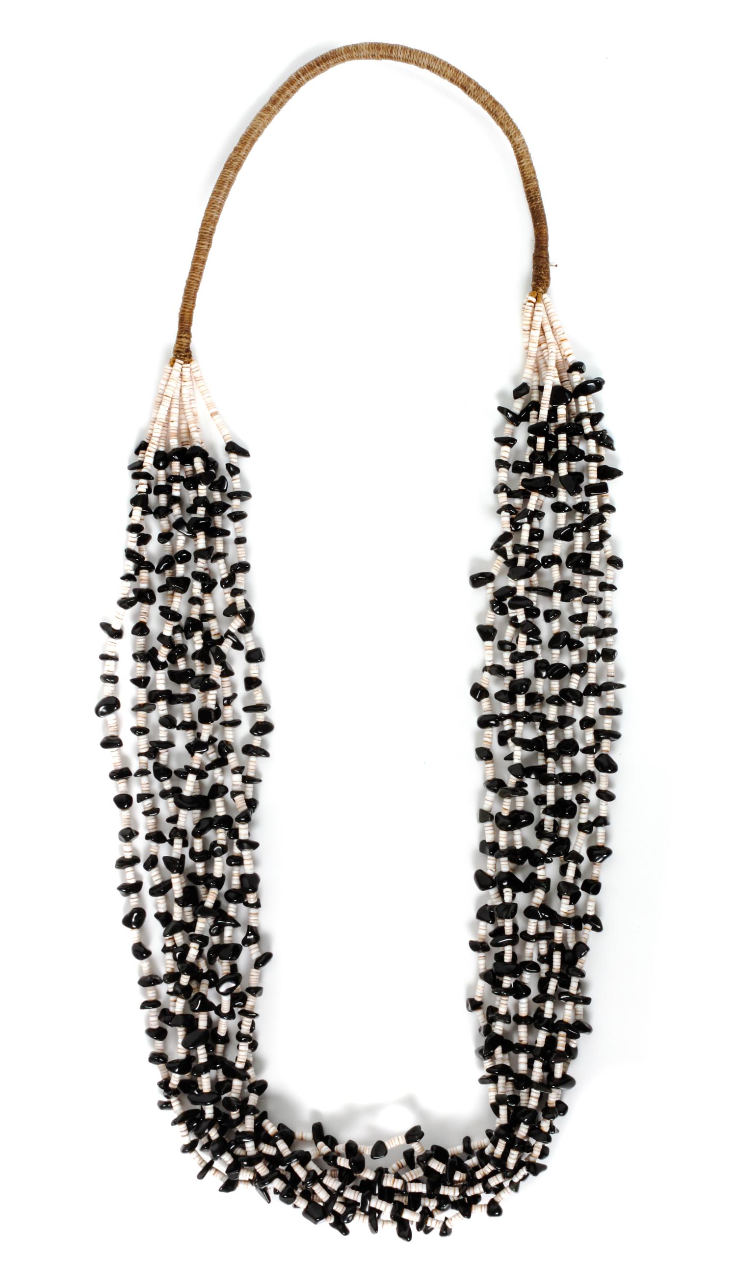 Two Heishi Necklaces Length of longest 34 inches.