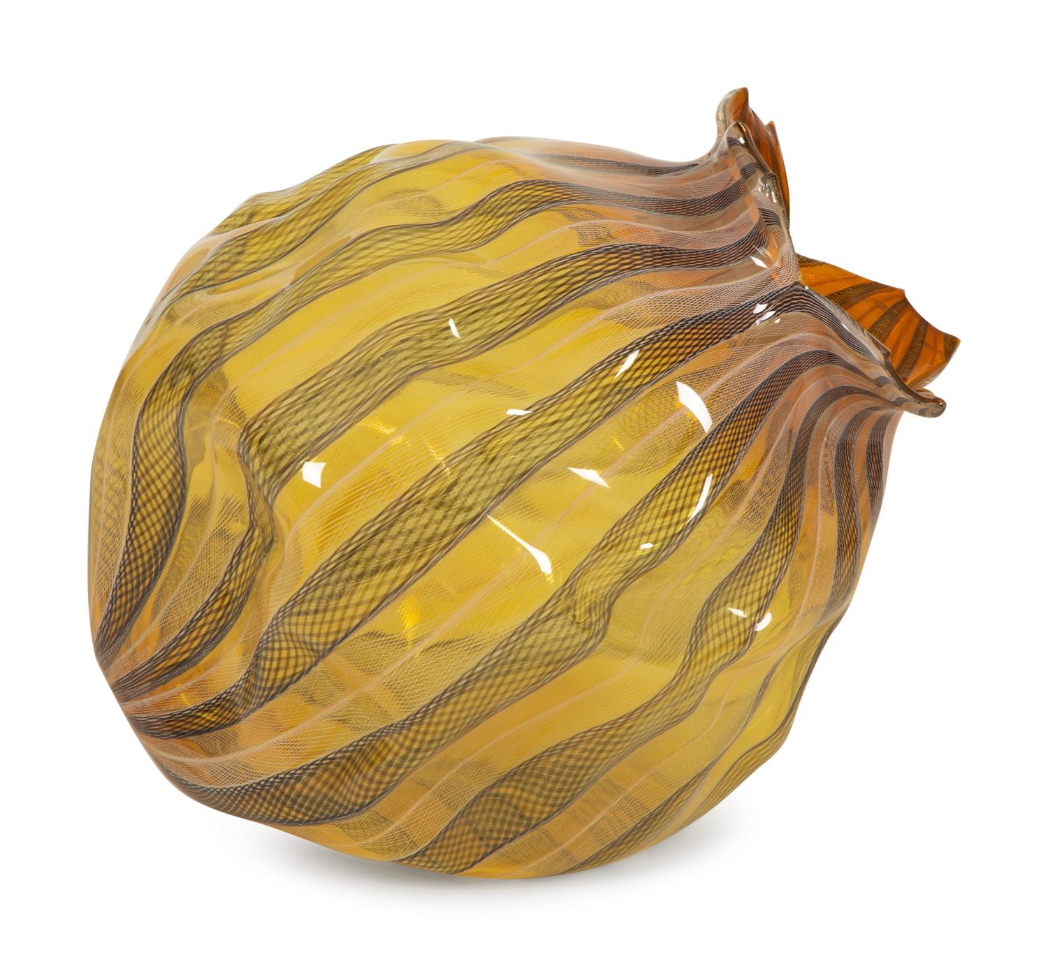 A Monumental Blown Glass Vase, in the Manner of Pilchuk School — 20th Century