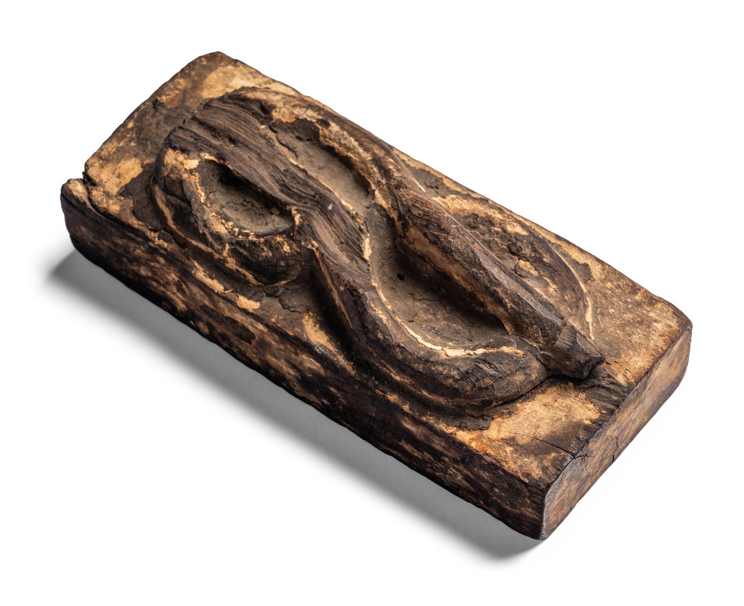 An Egyptian Wood Snake Coffin