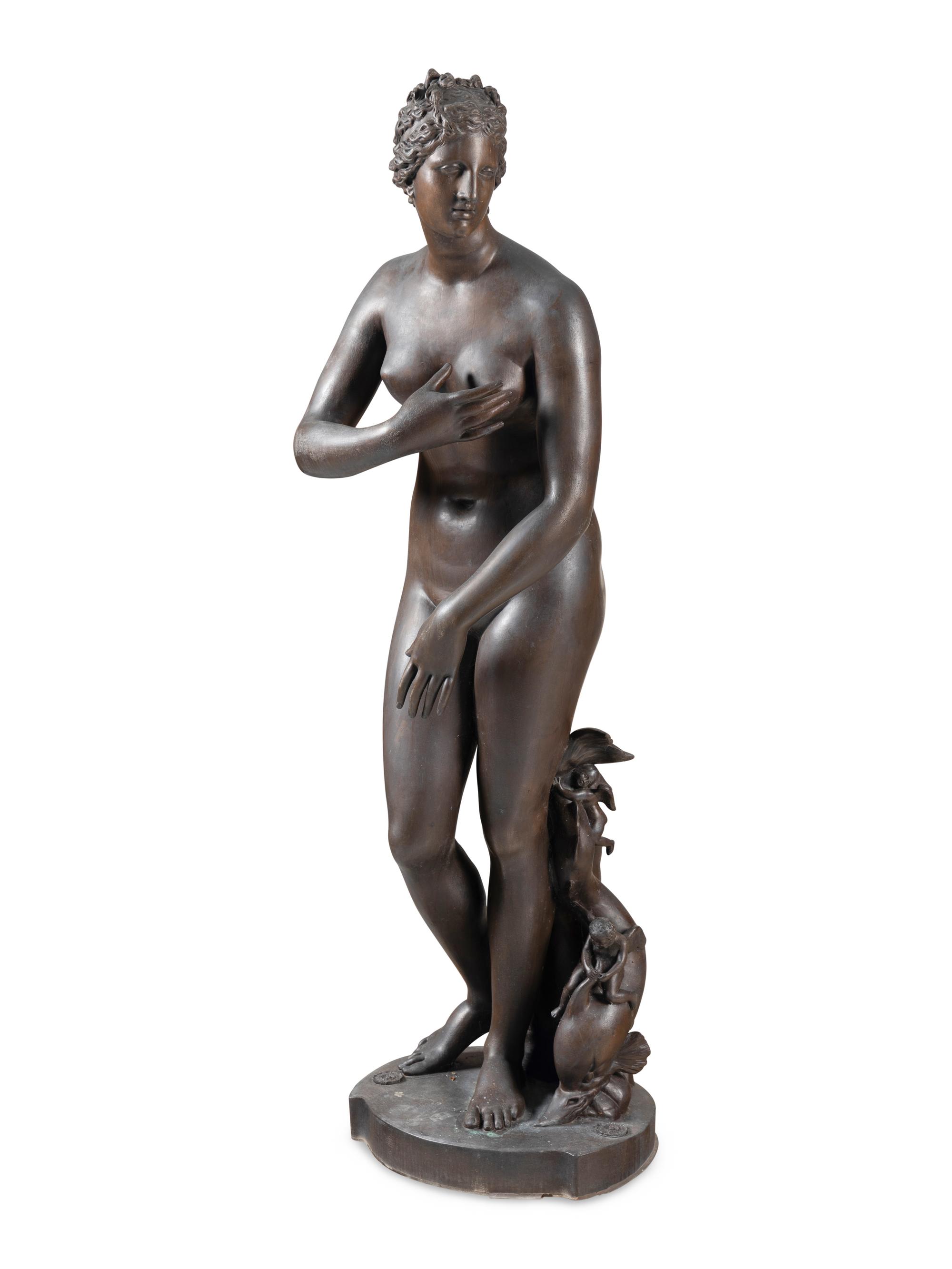 A Bronze Figure of Venus de Medici After the Antique