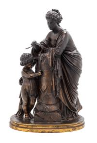 A French Bronze Figural Group Height 20 inches. — CAST BY F. BARBEDIENNE, LATE 19TH CENTURY