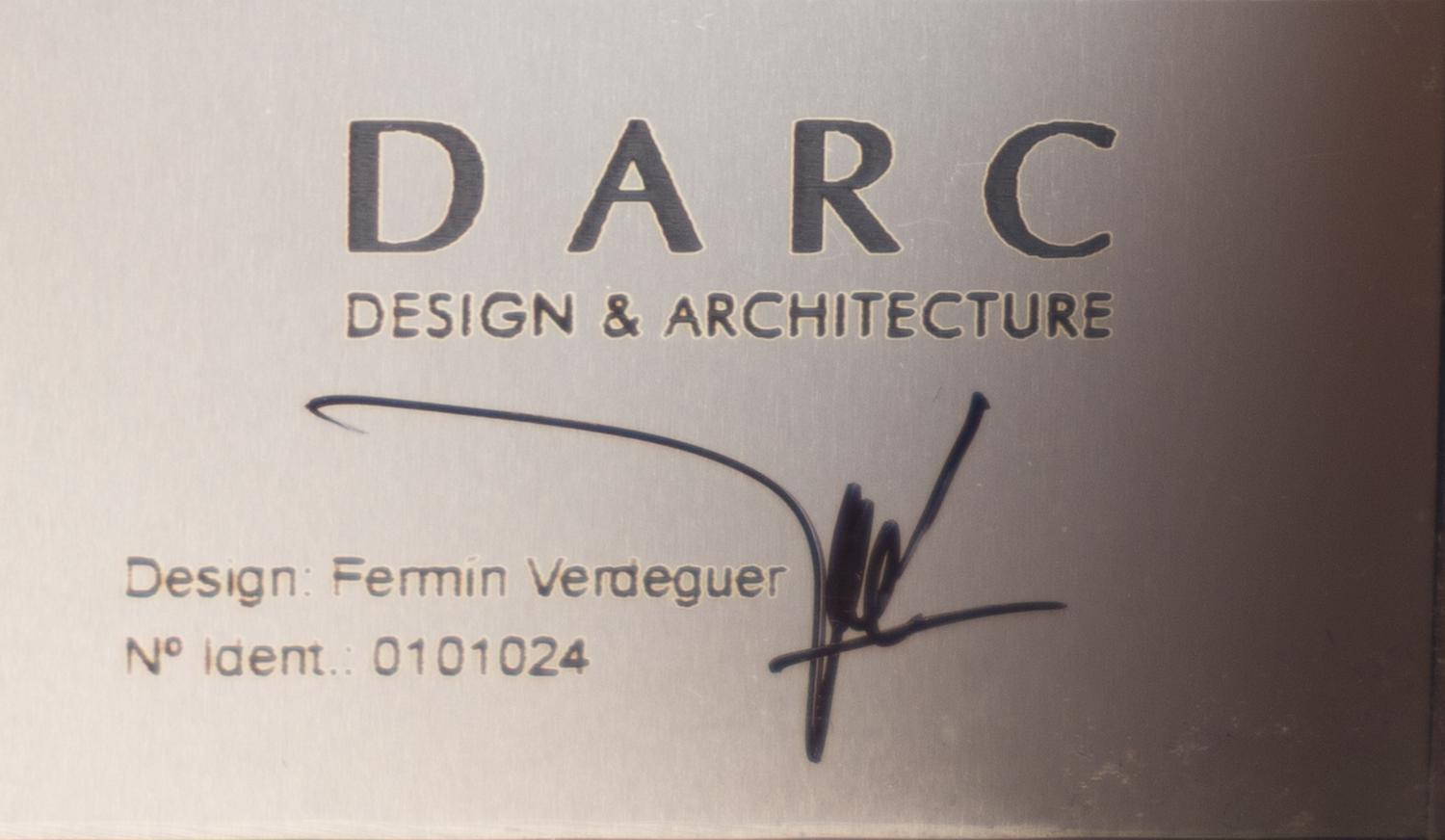 A Fermin Verdeguer for DARC Macassar Ebony and Chrome Brancusi Cabinet