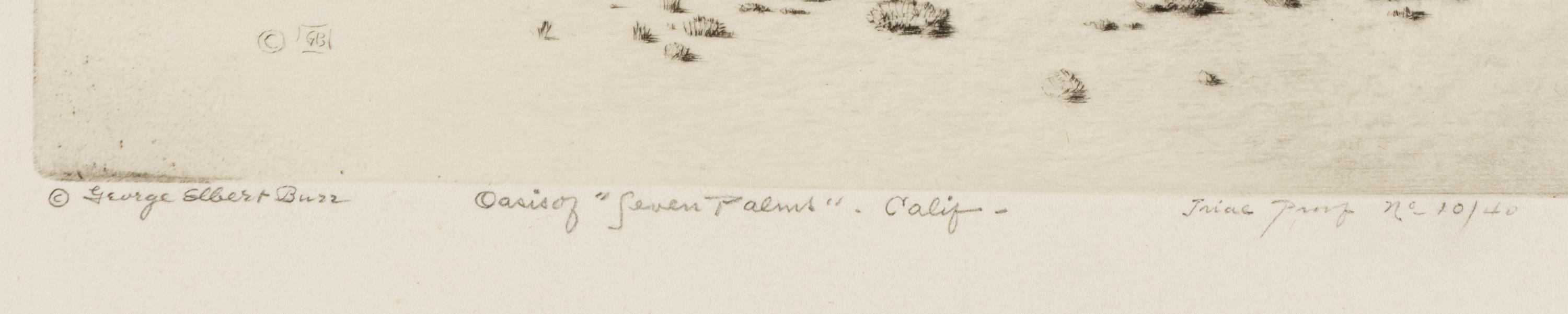 Three Works: Oasis of Seven Palms, Calif-, Palm Springs and Palm Canyon near Palm Springs