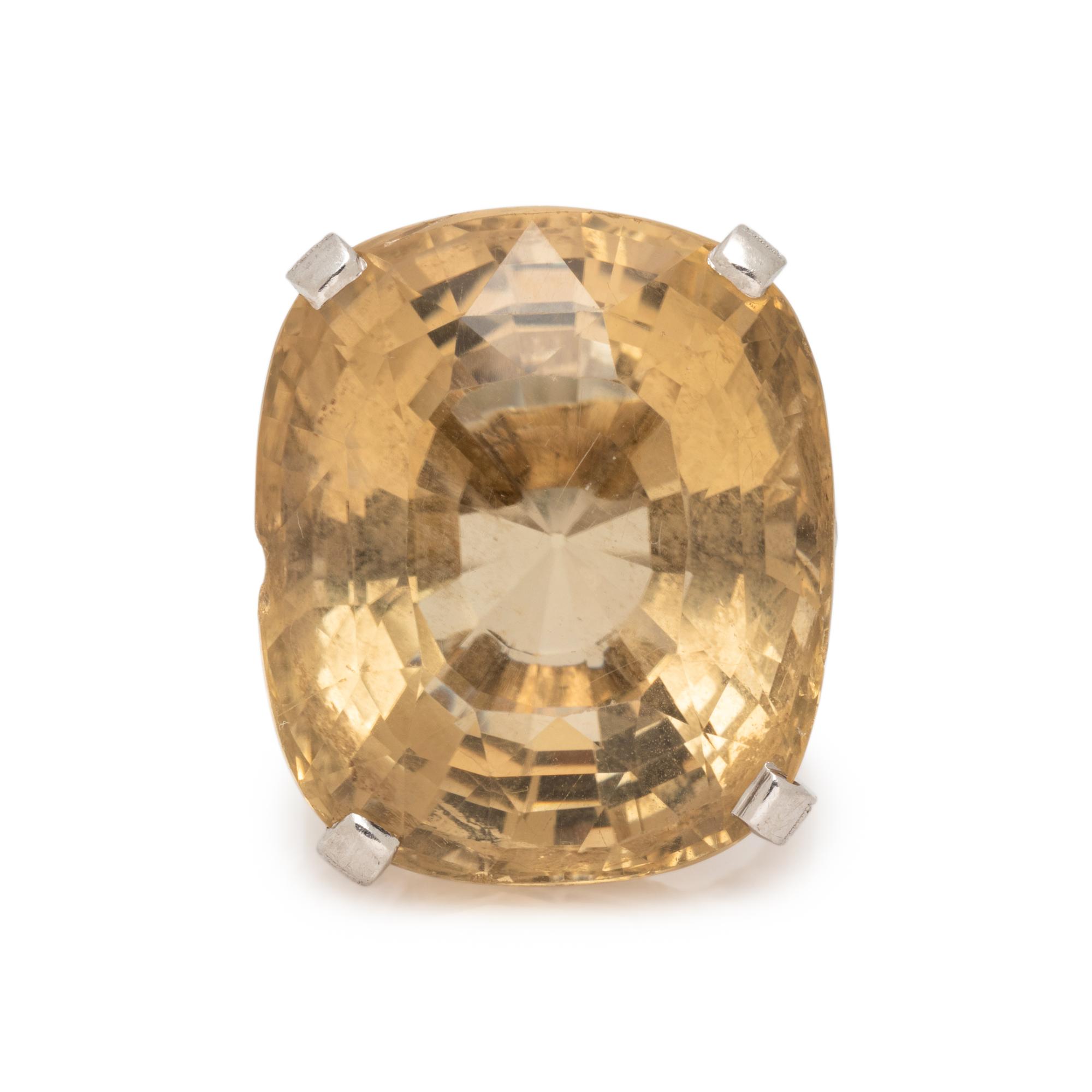 SMOKY QUARTZ AND DIAMOND RING