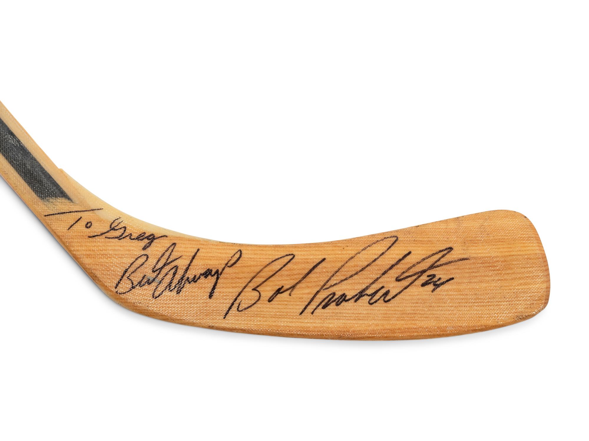 A Bob Probert Signed Autograph Game Used / Issued Signed Autograph Koho Hockey Stick