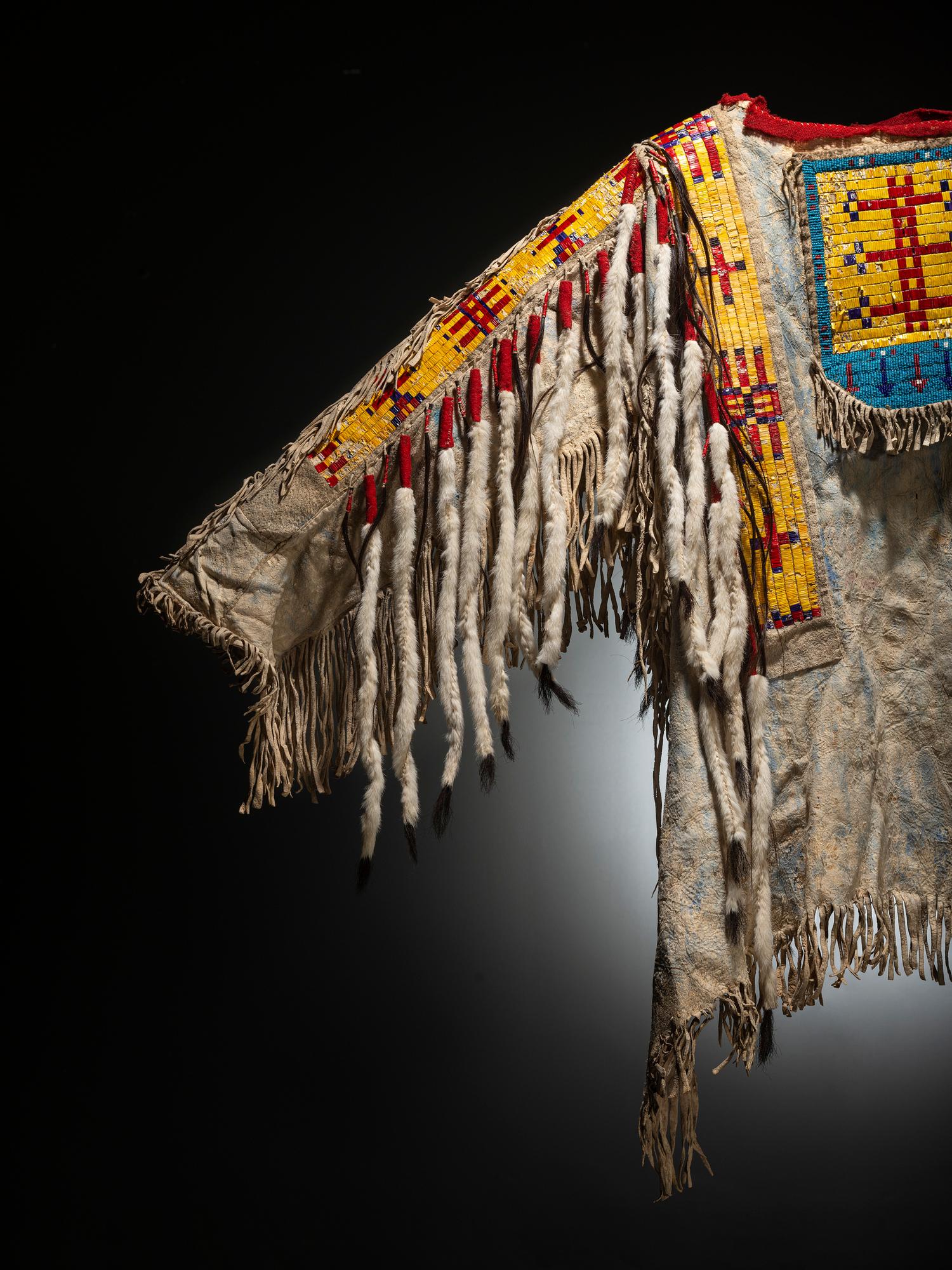 Sioux Quilled and Beaded Hide Shirt