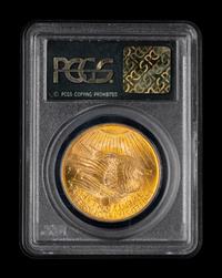A 1907 Saint Gaudens $20 Gold Coin (PCGS MS62)