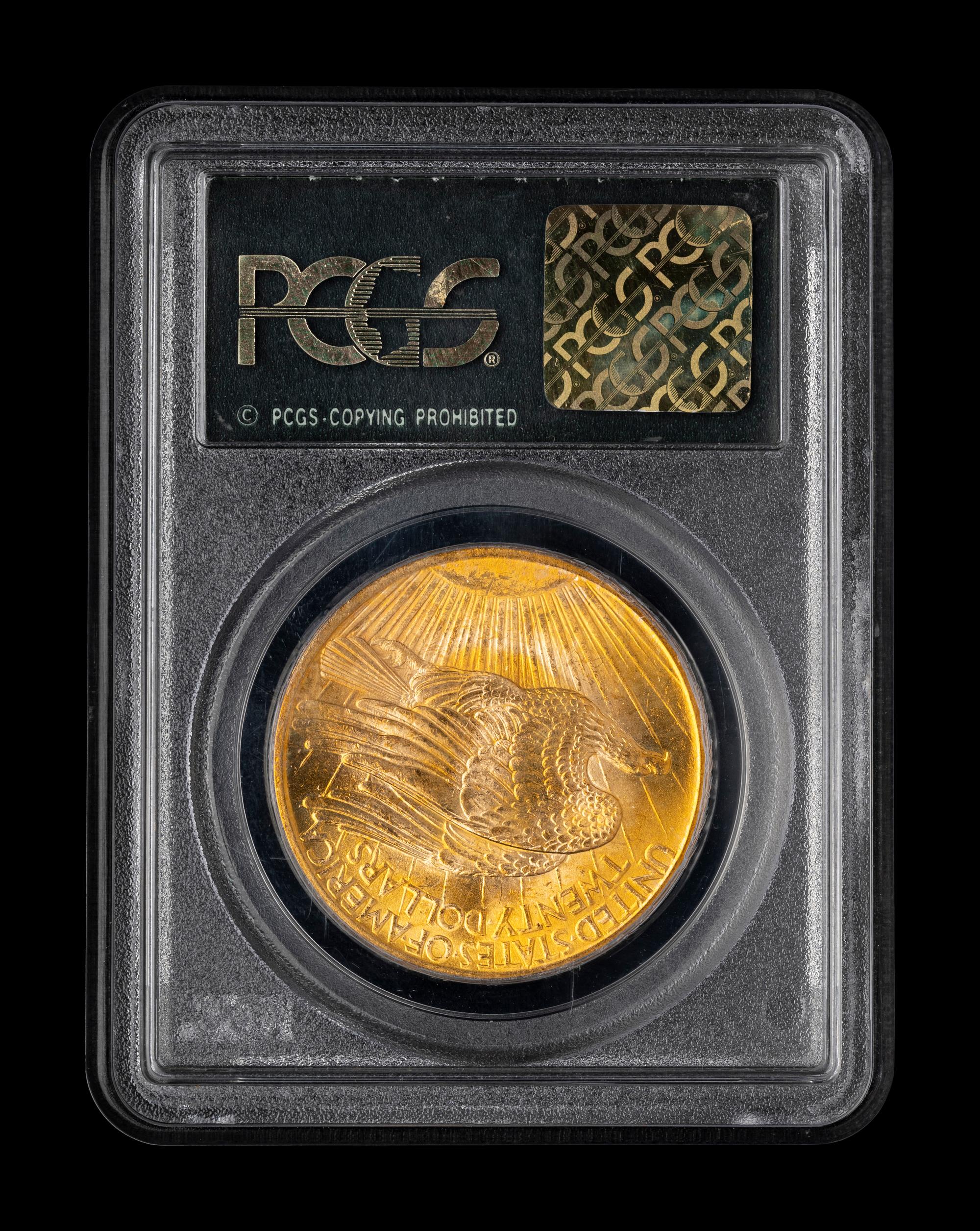 A 1907 Saint Gaudens $20 Gold Coin (PCGS MS62)