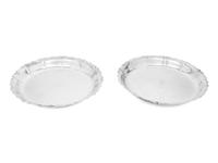 A Pair of American Silver Low Bowls
