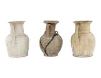 Three Chinese Changshayao Style Stoneware Ewers