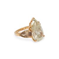 DIAMOND AND COLORED DIAMOND RING