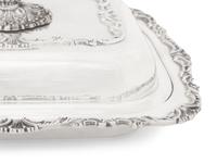 Two Silver-Plate Covered Vegetable Dishes
