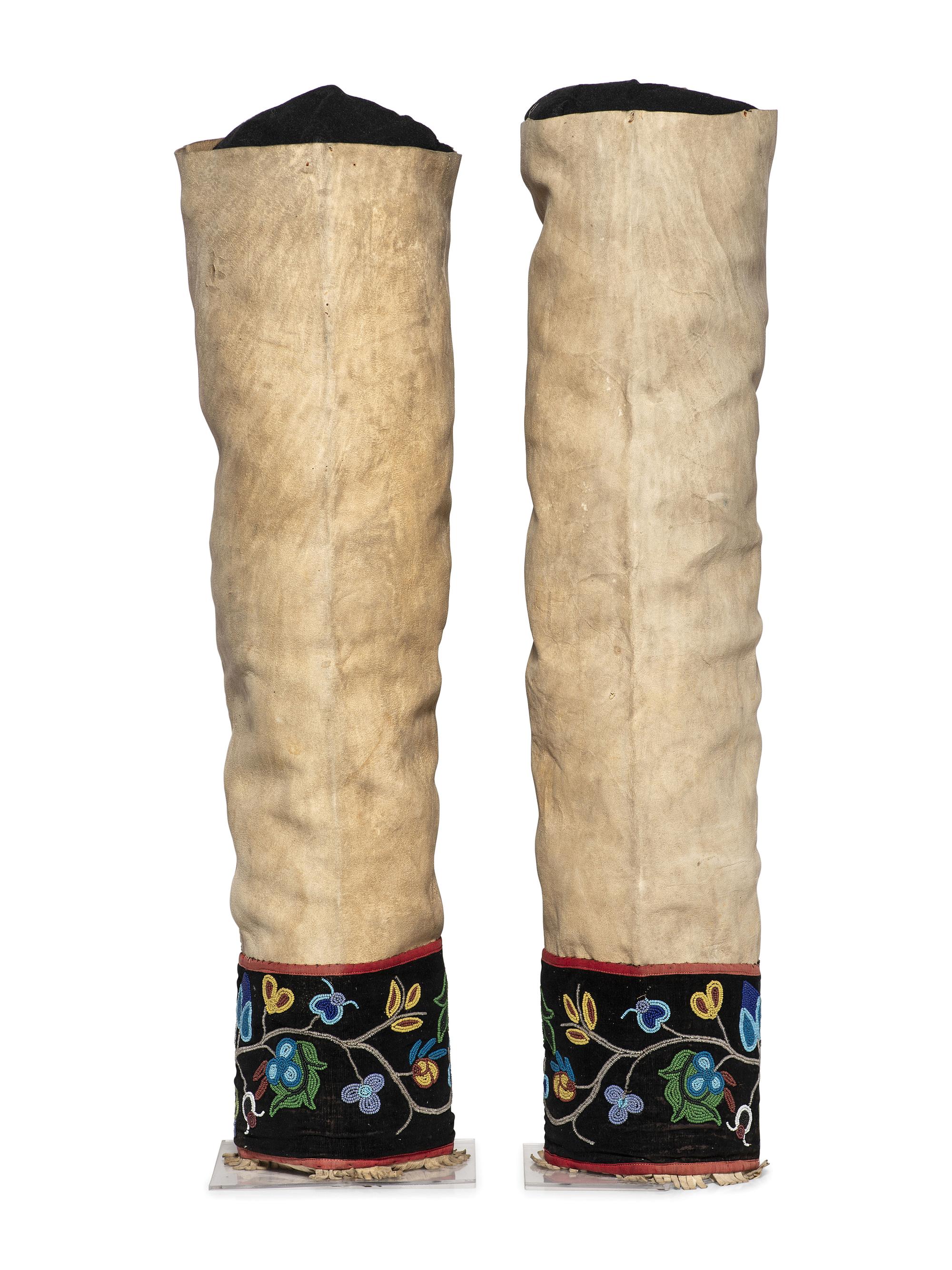 Great Lakes Beaded Hide Leggings
