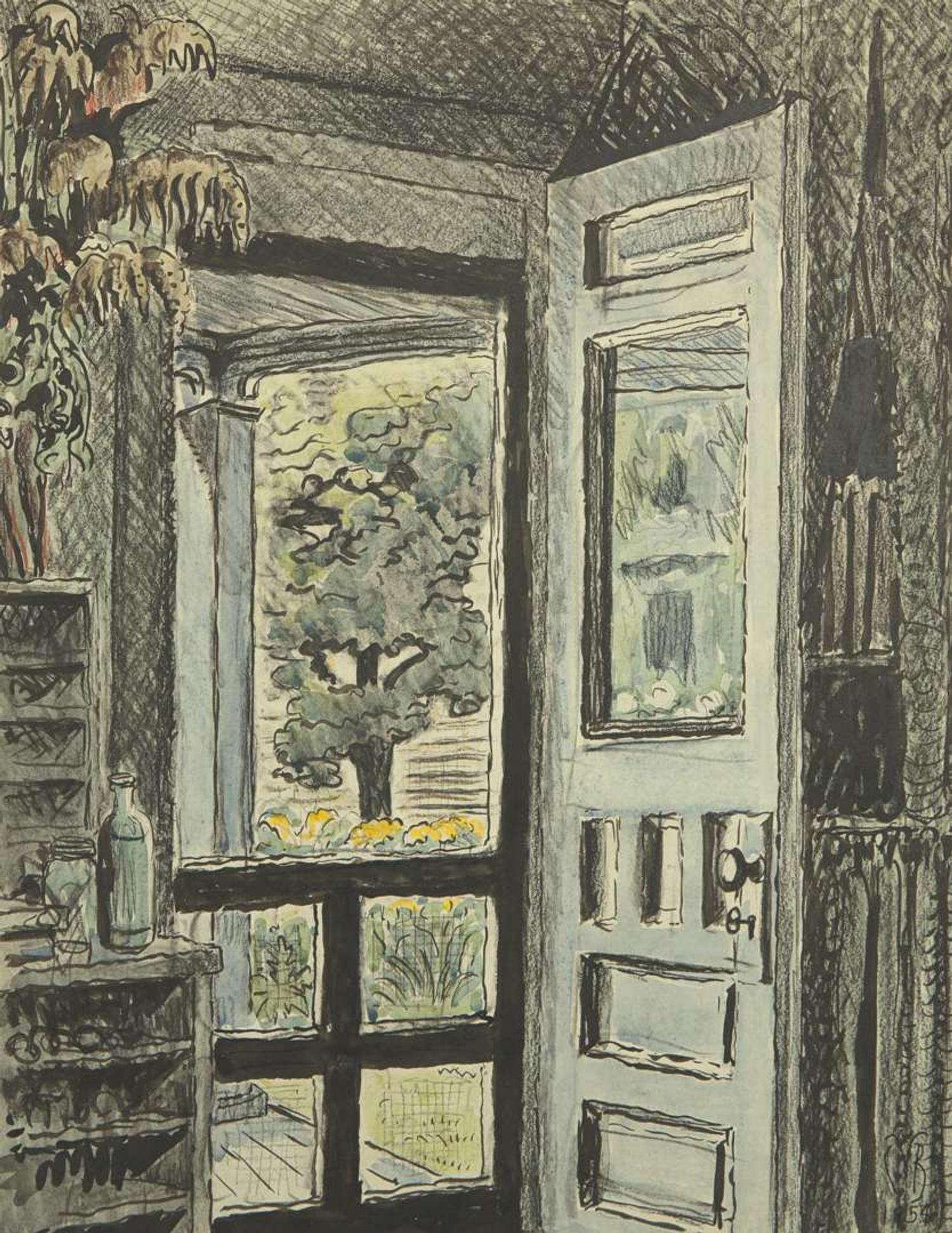 Charles Burchfield (American, 1893-1967) - The Open Door