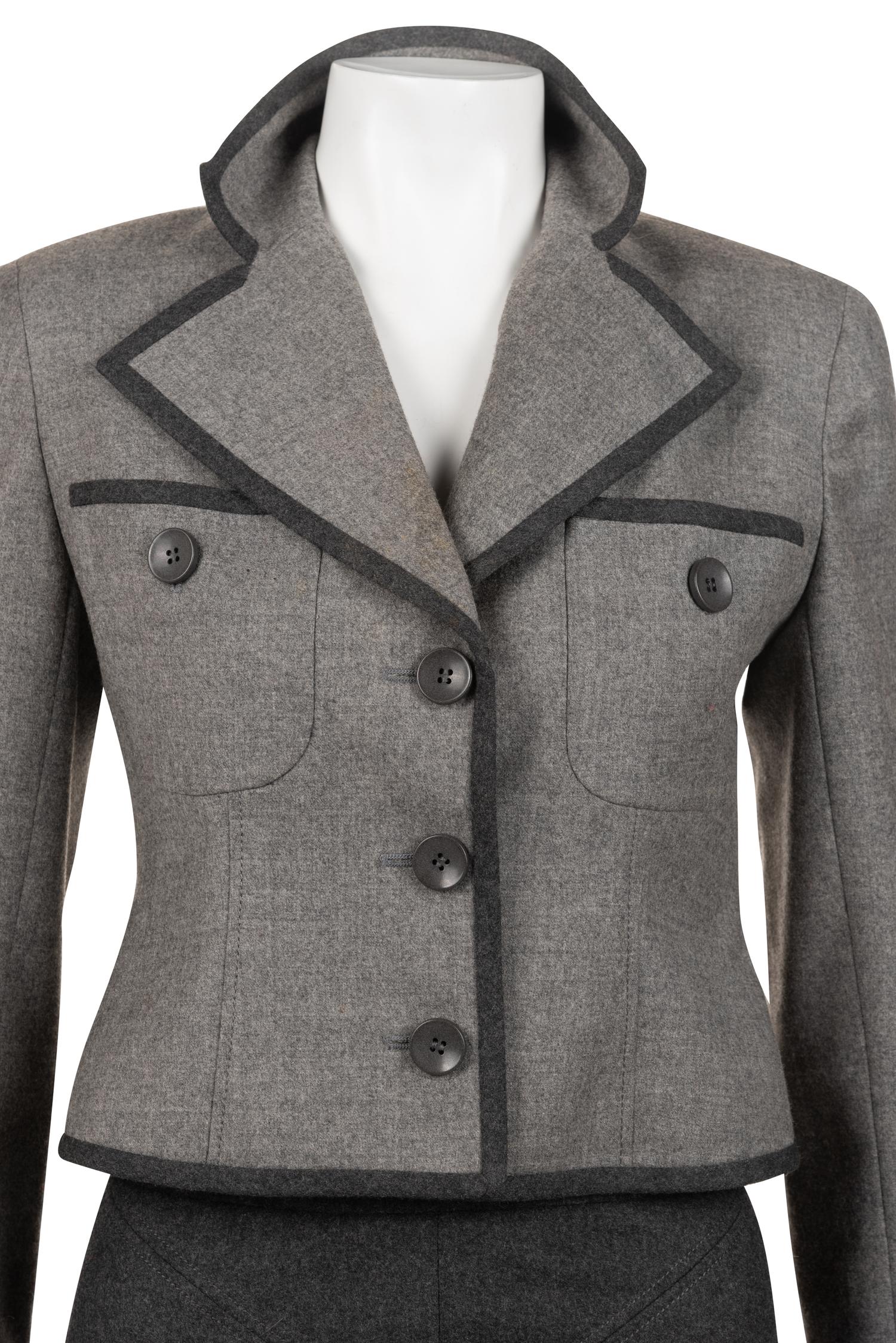 Two Designer Two-Piece Skirt Suits: One Chanel, One Valentino, 1990s