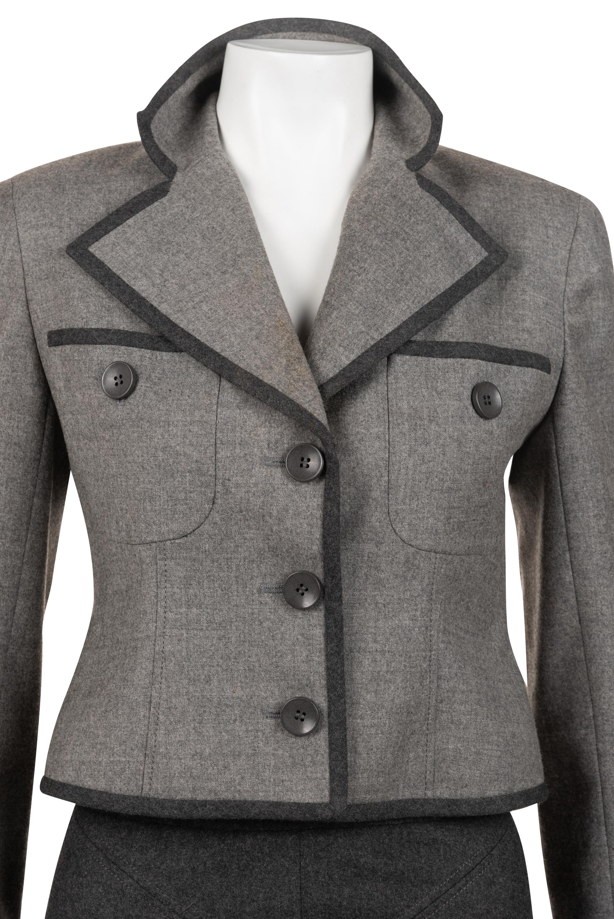Two Designer Two-Piece Skirt Suits: One Chanel, One Valentino, 1990s