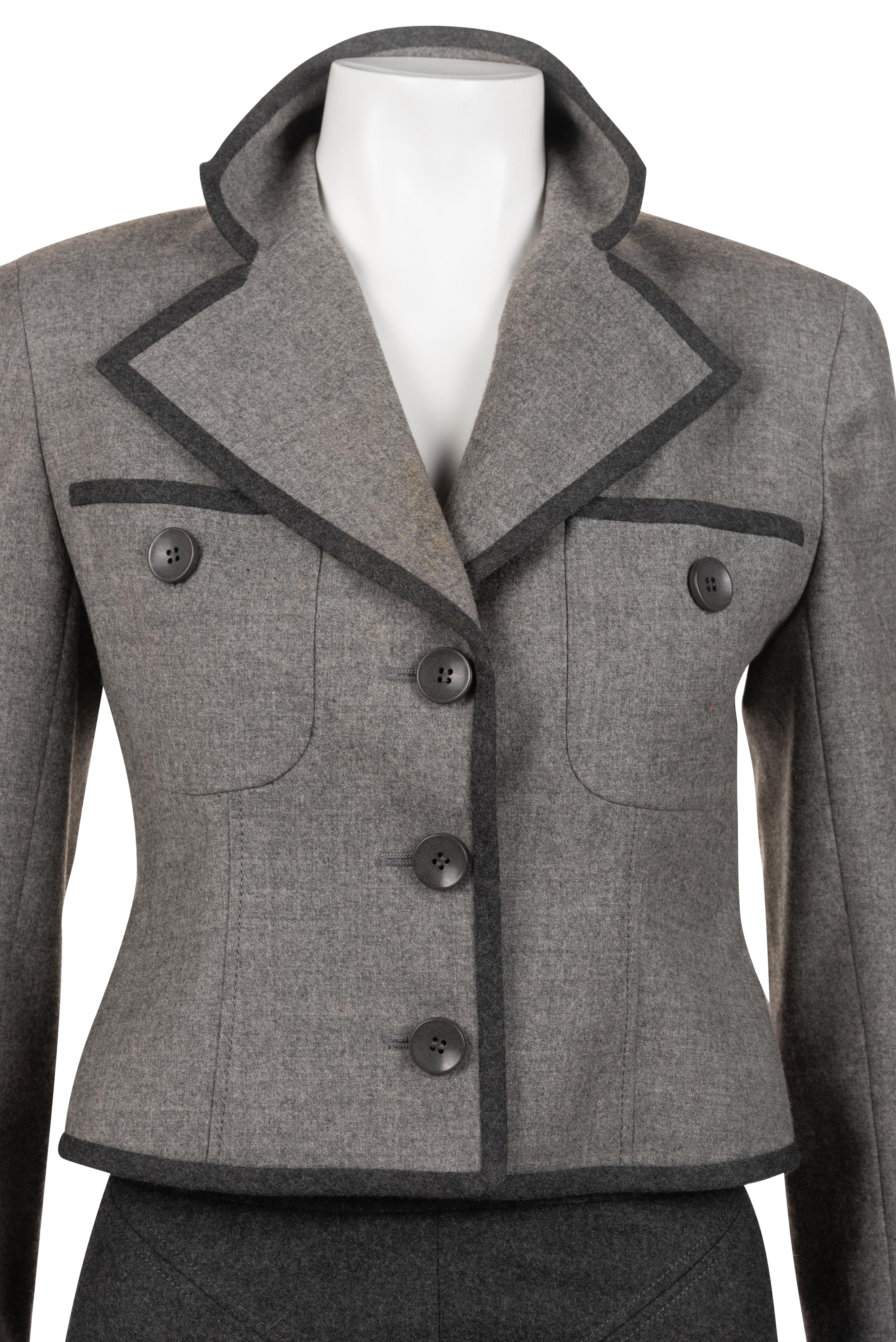 Two Designer Two-Piece Skirt Suits: One Chanel, One Valentino, 1990s