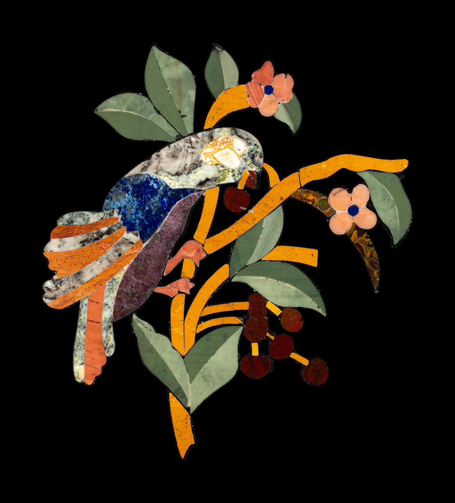 A Set of Four Italian Pietra Dura Plaques